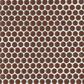 Bedrosians 360 3/4" Penny Rounds Mosaic - Gloss 12"x12" Cardinal