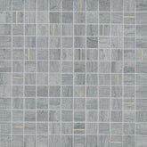 Bedrosians Ferrara 1" x 1" Mosaic Tile with Brass Argento