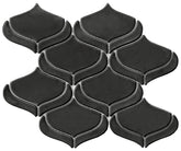 Emser Mythos 11"x12" Arabesque Mosaic 2.8"X3.1" Black