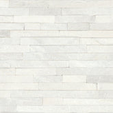 Bedrosians Stone Ledgers 6" X 24" Ledger Split Face Glacier White