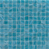 Emser Swirl 12"x12" Mosaic 1"x1" Polished Aqua