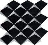 Emser Bizou 13"x13" Crest Mosaic Polished Black/White