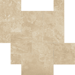 Bedrosians Travertine 3cm Paver Set 8"x8" - 8"x16" - 16"x16" - 16"x24"  Durango