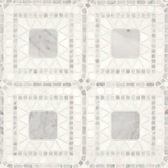 Bedrosians Atrium 15.75" x 15.75" White Carrara/White Thassos