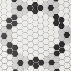Bedrosians Le Cafe 1" x 1" Deco Design Mosaic  Deco Design 5
