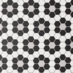 Bedrosians Le Cafe 1" x 1" Deco Design Mosaic  Deco Design 6