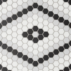 Bedrosians Le Cafe 1" x 1" Deco Design Mosaic  Deco Design 7