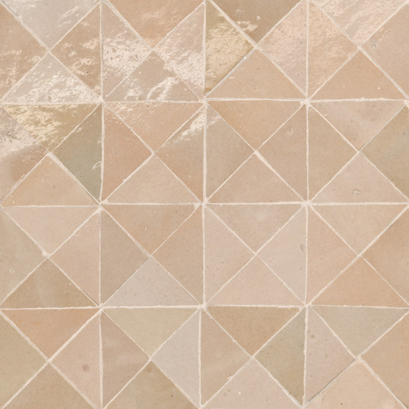 Bedrosians Zagora 12" X 12" Triangle Mosaic Ivoire