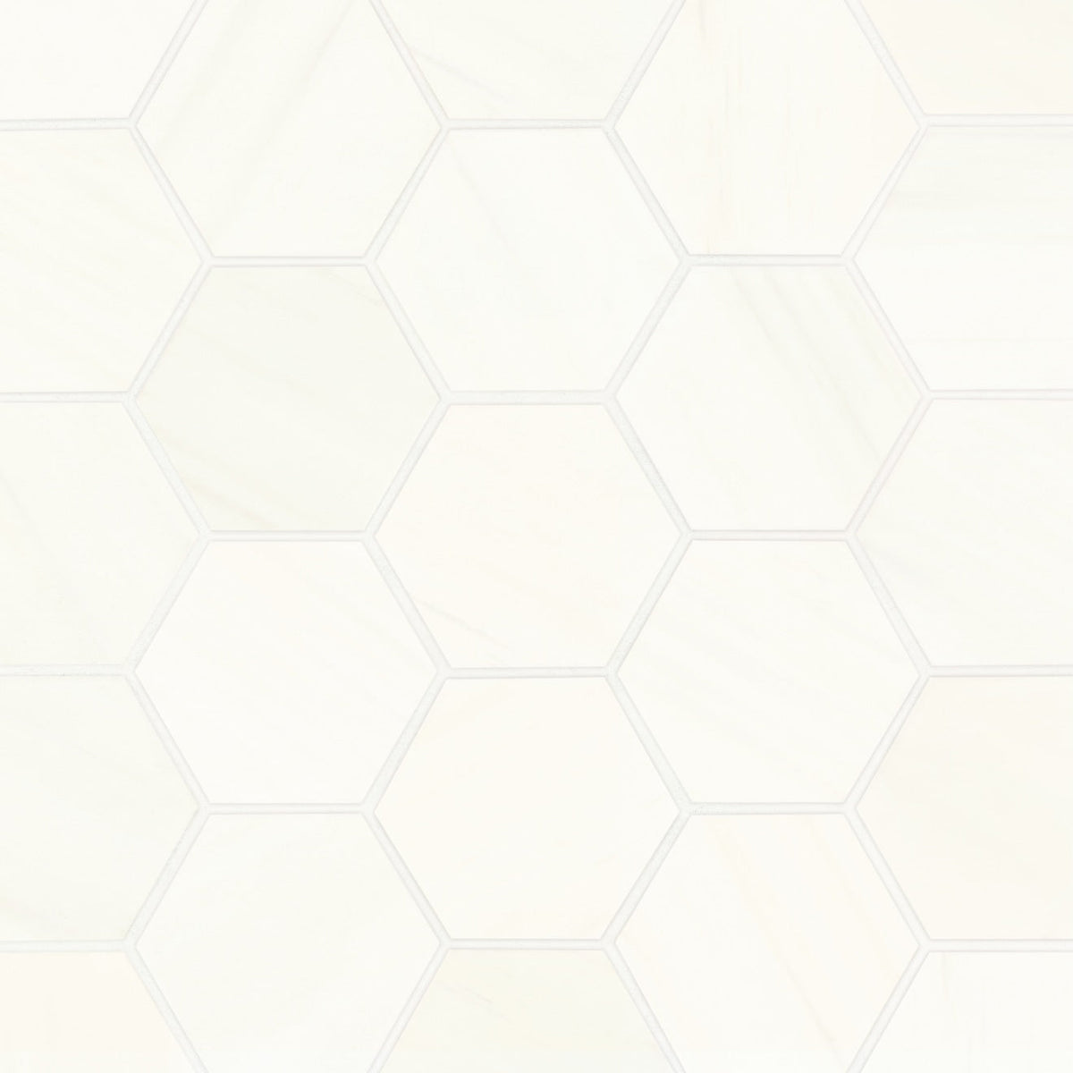 Bedrosians Marble 12" X 12" 3" Hexagon Mosaic Honed Dolomite