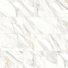 Bedrosians Shandar 12" X 24" Polished Arezzo Bianco