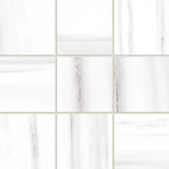 Bedrosians Prati 12"x12" Mosaic 4"x4" Honed Dolomite