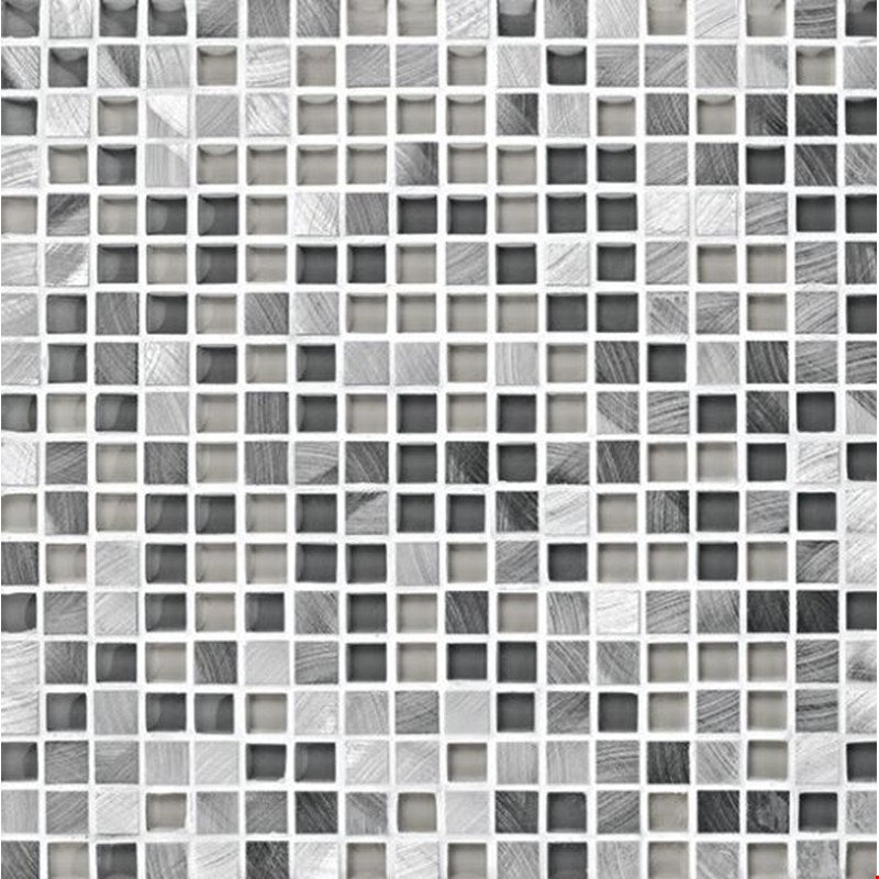 American Olean Morello 12" X 12" Mosaics Obsidian