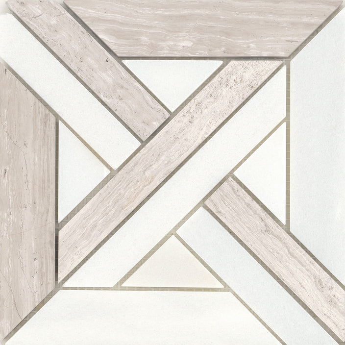 Emser Alluro 9"x9" Mini Castle Cream