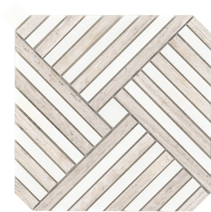 Emser Alluro 9"x9" Mini Palace Cream