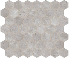 American Olean Rochester 11.38" X 10.25" Hexagon Mosaic Gray