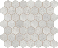 American Olean Rochester 11.38" X 10.25" Hexagon Mosaic White