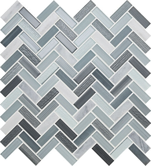 American Olean Serentina 12" X 12" Herringbone Zen