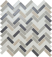 American Olean Serentina 12" X 12" Herringbone Tranquility