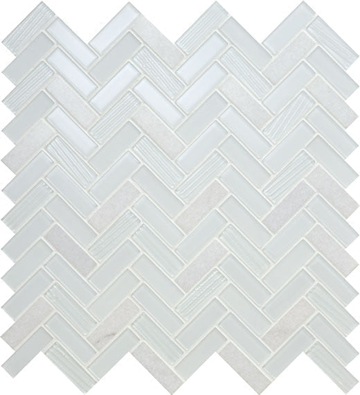American Olean Serentina 12" X 12" Herringbone Bliss