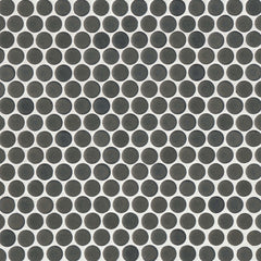 Bedrosians 360 3/4" Penny Rounds Mosaic - Matte 12"x12" Iron