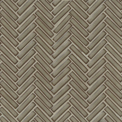 Bedrosians 90 1/2x2 Herringbone Mosaic - Gloss 11" x 12.25" Gray Haze