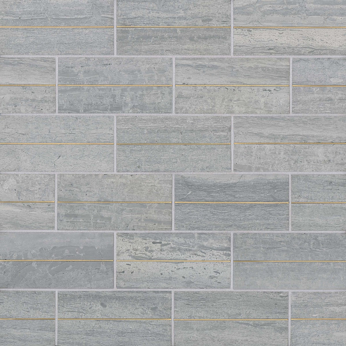 Bedrosians Ferrara Decorative Tile W-Brass 3" x 6" Argento