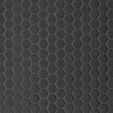 Bedrosians Le Cafe 1" x 1" Hexagon Mosaic Matte Black