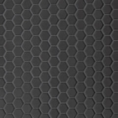 Bedrosians Le Cafe 1" x 1" Hexagon Mosaic Matte Black