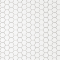Bedrosians Le Cafe 1" x 1" Hexagon Mosaic Matte White