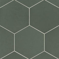Badrosians Makoto 10" x 11.5" Hexagon Matte Midori Green