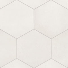 Badrosians Makoto 10" x 11.5" Hexagon Matte Shoji White 