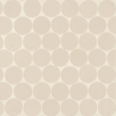 Bedrosians Makoto 10" x 10" Round Matte  Tatami Beige