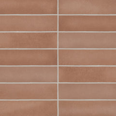 Bedrisians Makoto 2.5" x 10" Matte Umi Terracotta