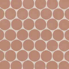 Bedrosians Makoto 10" x 10" Round Matte  Umi Terracotta