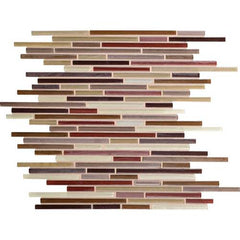 Daltile Caprice 12" X 12" Random Interlocking Crimson Blend