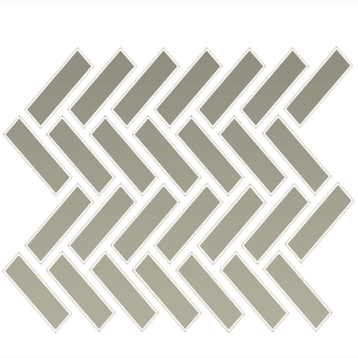 Daltile Color Wheel Mosaic 1" X 3" Herringbone Matte Matte Architectural Gray