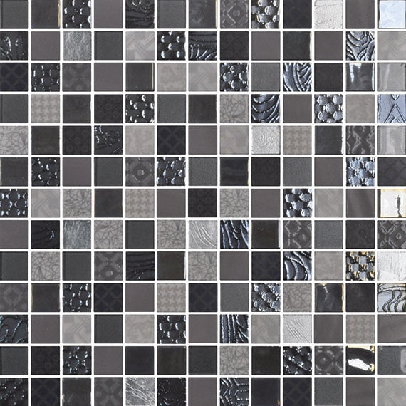 Daltile Uptown Glass 1" X 1" Straight Joint Metro Gray