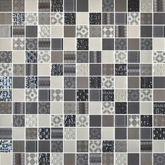 Daltile Uptown Glass 1" X 1" Straight Joint Metro Taupe