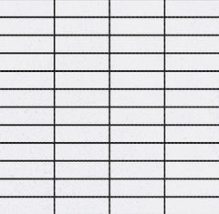 Emser Erosion 12"x12" Stack Mosaic 1"x3" Glacier