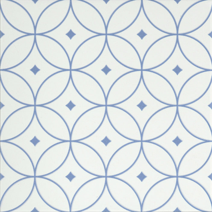 Emser Geometry 10"x10" Atom Blue