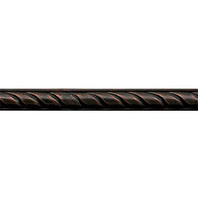 Daltile Anthology Armor 1" X 12" Deco Rope Guilded Copper