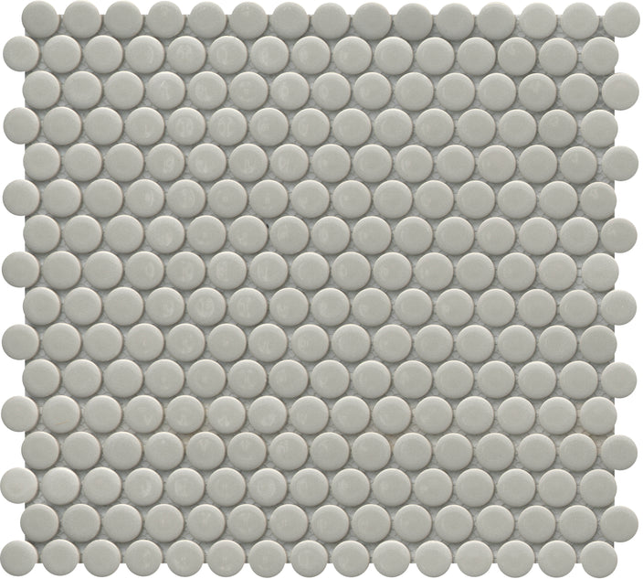 Emser Influence 11"x12" Penny Round Mosaic 1"x1" Polished Fawn