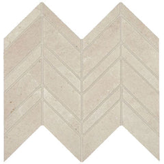 Marazzi Modern Formation 12" X 13" Chevron Peak White