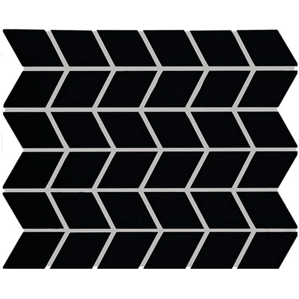 Daltile Color Wheel Retro 2" X 3" Chevron Matte Matte Black