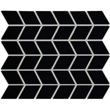 Daltile Color Wheel Retro 2" X 3" Chevron Matte Matte Black