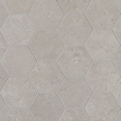 Bedrosians Materika 10.25" x 11.75" Matte Porcelain Mosaic Silver