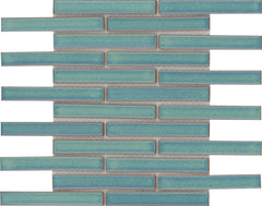 Emser Regala 12"x12" Off-set Mosaic 1"x6" Polished Present