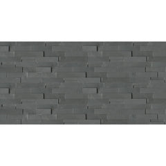 Bedrosians Slate 6" X 24" Ledger Natural Cleft Andhra Black