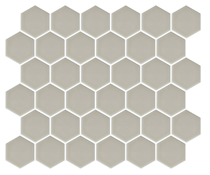 Emser Savvy 11"x12" Hexagon Mosaic 2"x2" Polished Oat