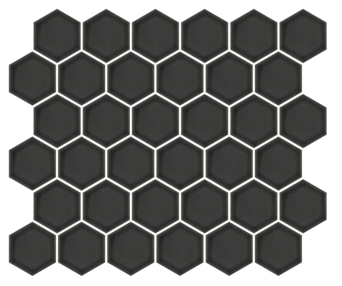 Emser Savvy 11"x12" Hexagon Mosaic 2"x2" Polished Pewter